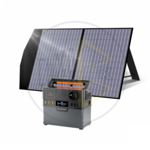 Estação de Energia Portátil 300W + Painel Solar Dobrável 100W