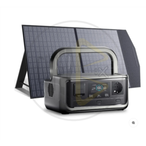 Estação de Energia Portátil 300W 256Wh + Painel Solar Dobrável 100W